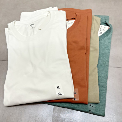 UNIQLO Premium 100% SUPIMA cotton Crew Neck Short-Sleeve T-Shirt NEW | eBay