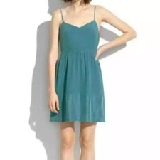 Madewell StarView Blue Silk Cami Mini Dress Size 8