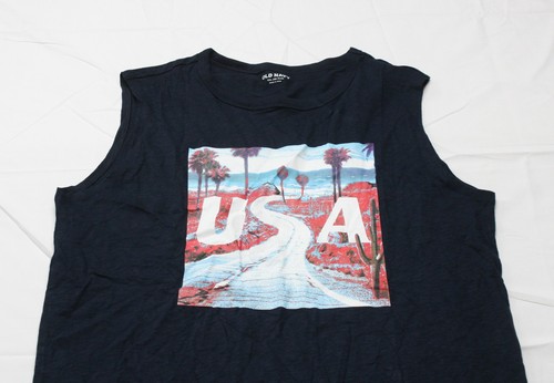 Old Navy Boy's Plus Americana Graphic Muscle T-Shirt CG2 USA Size 2XL NWT - Picture 2 of 3