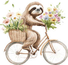 Wall decal sticker sloth wall sticker 18 x 18 cm large