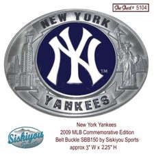 New York Yankees 2009 MLB Commemorative Edition Belt Buckle SBB150 by Siskiyou