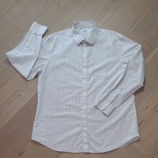 Charles Tyrwhitt Shirt Men's sz 18/37 Multicolored Plaid Non Iron Slim Fit Shirt