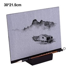 Reusable Buddha Board Artist Painting Drawing Writing Pad  Water Brush  Stand