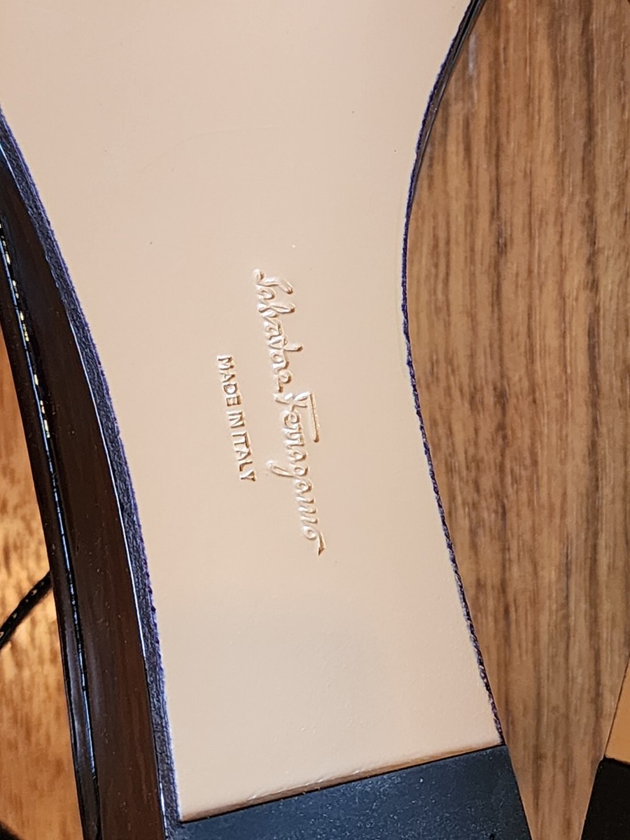 フェラガモ/Salvatore Ferragamo EVA LEATHE $750 NEW Salvatore Ferragamo Women's Black Patent Leather