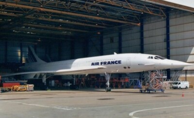 Air France Concorde F-BTSD Paris CDG 2003 postcard