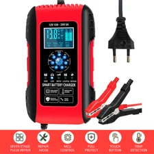 Smart 10A Car Battery Charger for Lifepo4, AGM, Lead Acid – Auto, Marine, Mower