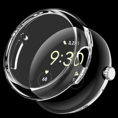 Shock Absorbing Soft Shell Bumper Protection Cover Case fit Google Pixel Watch 2