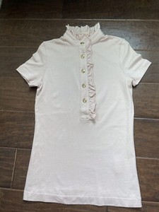 tory burch ruffle polo