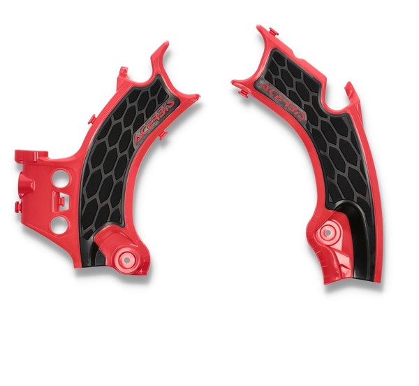 Acerbis X-Grip Rahmenprotektoren FüR Honda CRF 450 R 2021-2024 Rot Schwarz-image