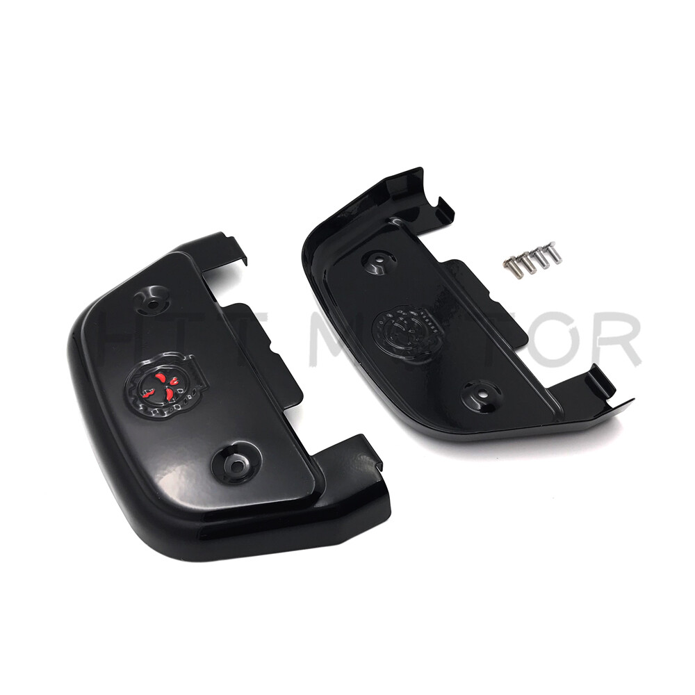Gear Skull passenger footboard floorboard cover For Harley Touring
