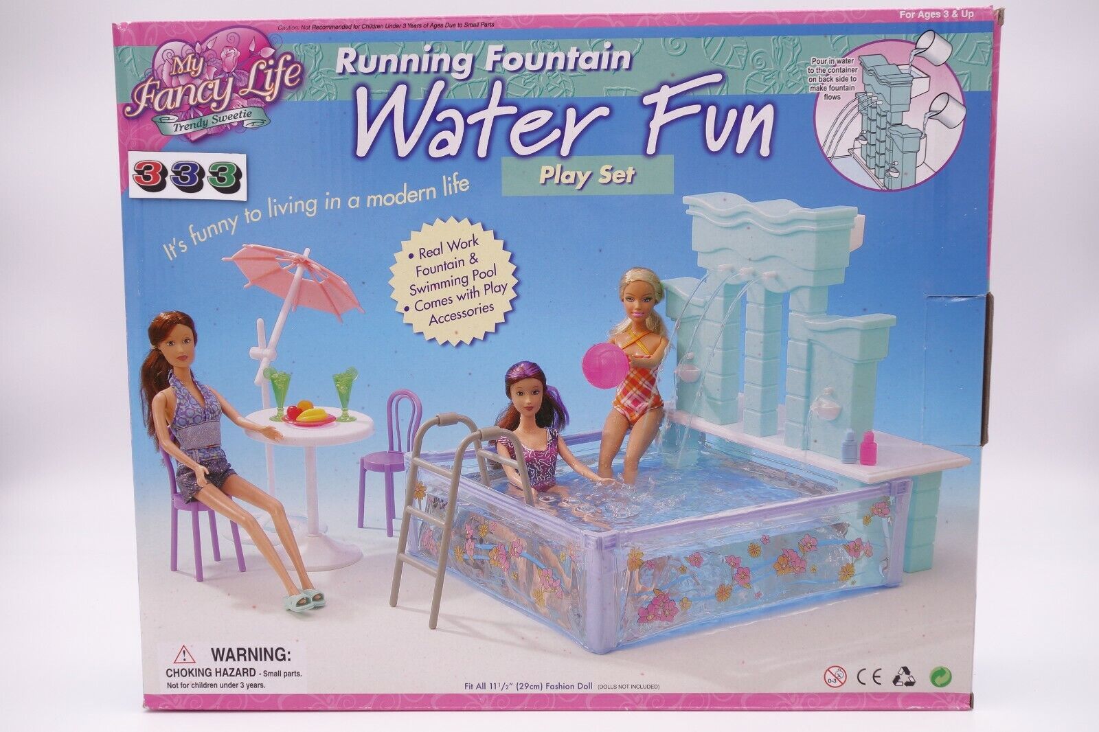 Gloria,Barbie Size Doll House Furniture/(2878) My Fancy Life Water Fun