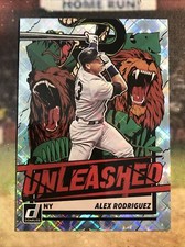 2021 Donruss Baseball Unleashed Foil Diamond Alex Rodriguez New York Yankees
