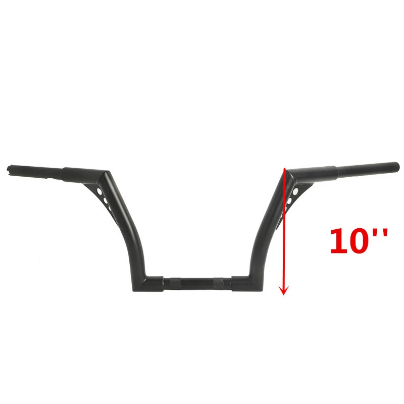 Manillar de 10"" 12"" 14"" 16"" 18" elevación 1,25" para Harley Sportster XL Softail Foto 2 de 4