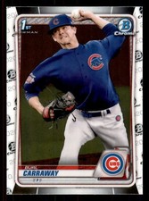 2020 Bowman Draft Burl Carraway #BD-25 1st Bowman Chicago Cubs