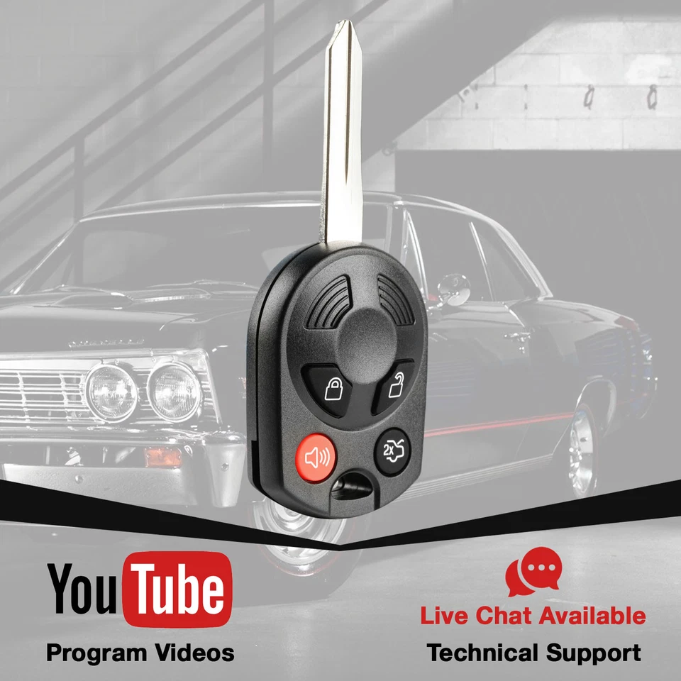 For 2007 2008 2009 2010 2011 2012 2013 - Lincoln MKX MKZ Car Remote Key Fob Foto 3 de 4