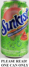 Sunkist Watermelon Lemonade FULL NEW 12oz USA 2024 Beach Boys "Good Vibrations"