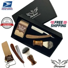 Shaving & Grooming Set | 3 Edge Razors & SilverTip Badger Brush | Men's Kit Gift