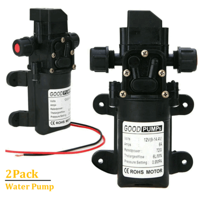 #ad 2Pack 130PSI Water Pump Self Priming Pump High Pressure RV Auto Switch 12V $22.99