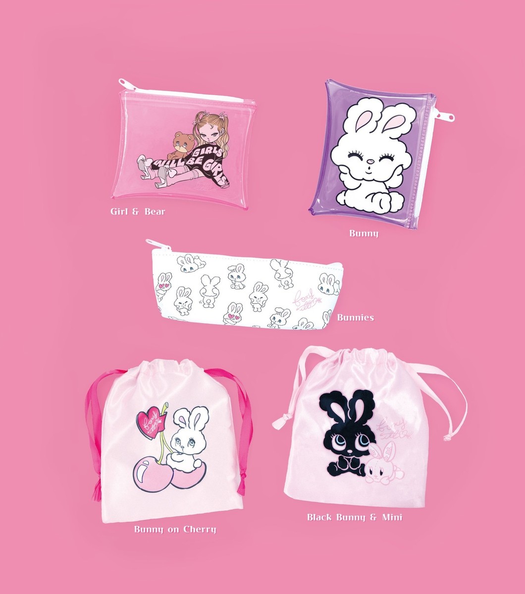 foxy illustrations pouch 5 types set (gacha gasha complete