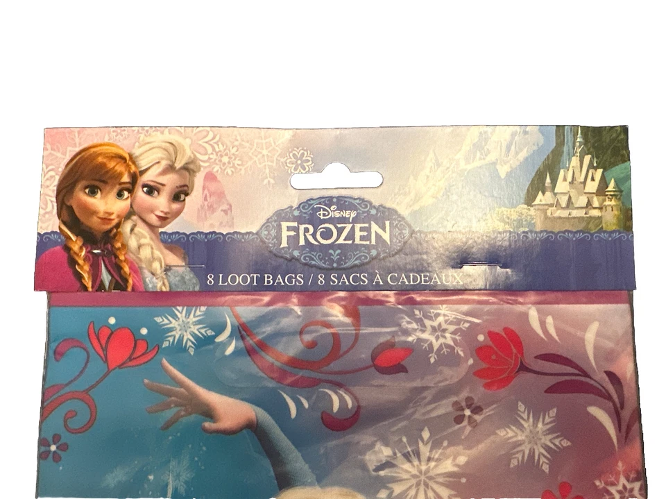 Bolsas de regalo de caramelos botín fiesta cumpleaños regalo 8 piezas Disney Frozen Elsa Anna Foto 2 de 4