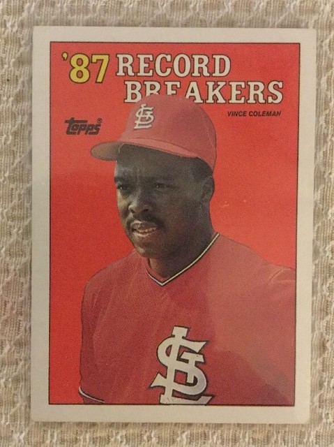 Topps Lot 6 1987 Record Breakers Ryan McGwire Coleman Mattingly Murray 