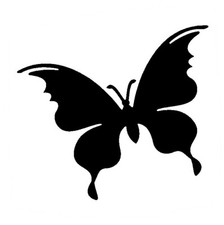 Really Great Stencils, Mini, Butterfly 3, 3", Butterflies, Insect, Wings, Fly