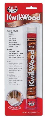 JB Weld KwikWood Epoxy Putty Stick 2 oz for Quick Wood Repairs-image