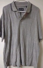 New With Tags Vintage Pierre Cardin Gray Polo Style Shirt Large Mens