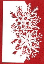 6 GEMINI POINSETTIA CREATE A CARD SILHOUETTE DIE CUTS  - CRAFT CLEAROUT