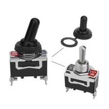 On Off Metal Toggle Electrical Flick Switch 15Amp 12V Waterproof Car Boat Kit Ca