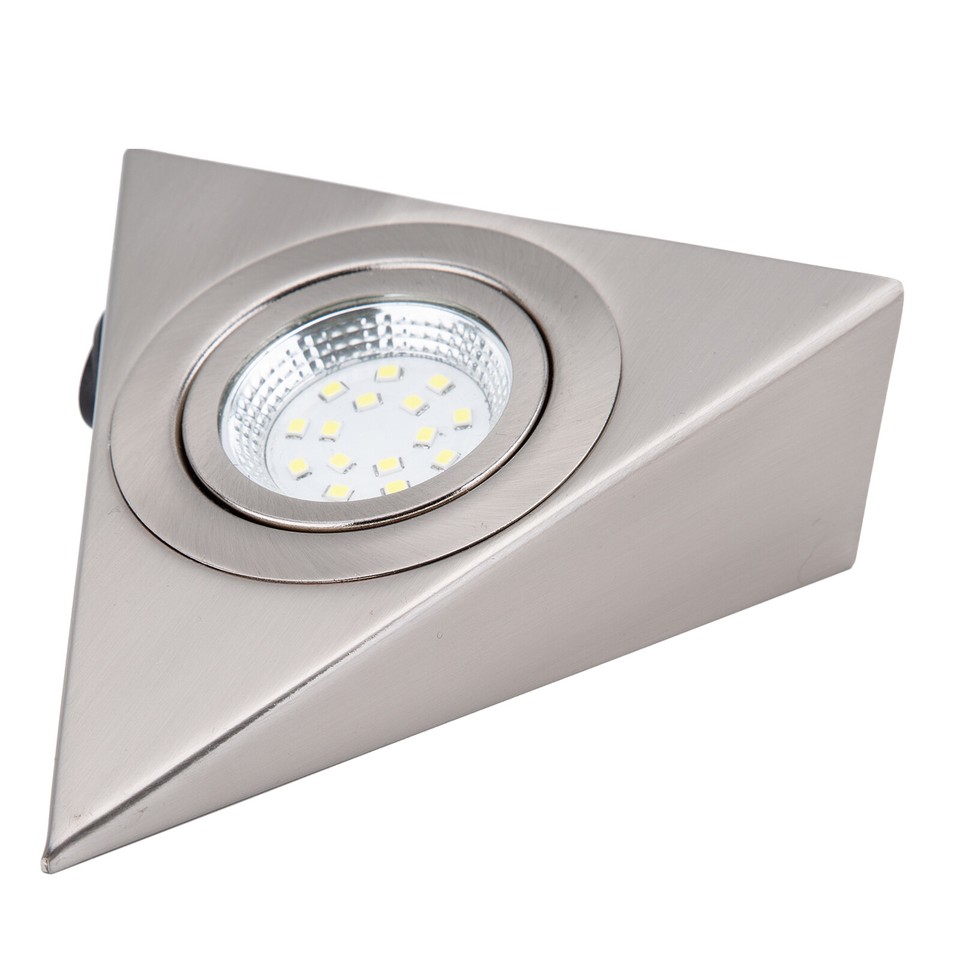 LED Mains Under Lights Kitchen Shlef Cupboard Triangle Display