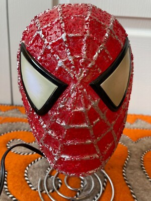 Spider Man Table Lamp Night Light Marvel Popcorn Beaded Rubber