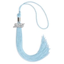 Endea Graduation Light Blue Tassel With Silver Date Drop