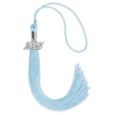 Endea Graduation Light Blue Tassel With Silver Date Drop