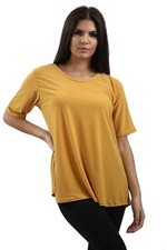 Ladies Round Neck Tee Top Shortsleeve Fashion All Colours and Sizes Available