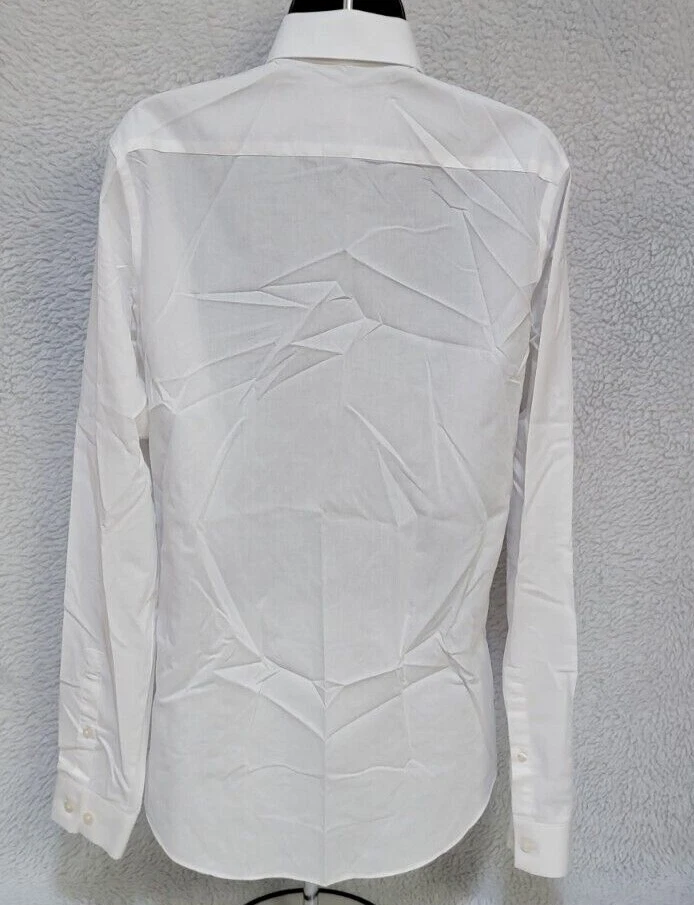 Camisa masculina J Ferrar tamanho S pequena 14/14.5 34/35 branca fina - Imagem 4 de 4