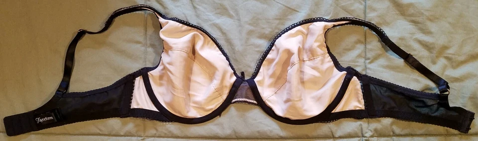 Sujetador Fayreform F73-9117 con aros copa suave encaje negro con forro dorado 36D Foto 4 de 4