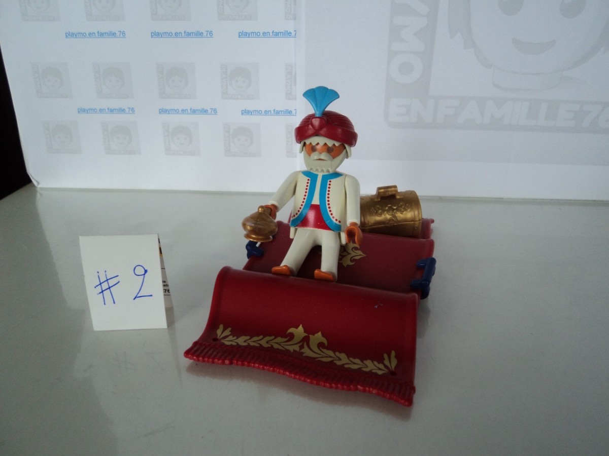 Playmobil Vintage - Fakir, Sultan, Génie, Tapis Volant (set 3834, 1995) - Occasion, Bon état