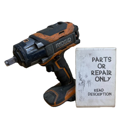FOR PARTS Ridgid R86011 18V 1/2 in Cordless Brushless Impact Wrench