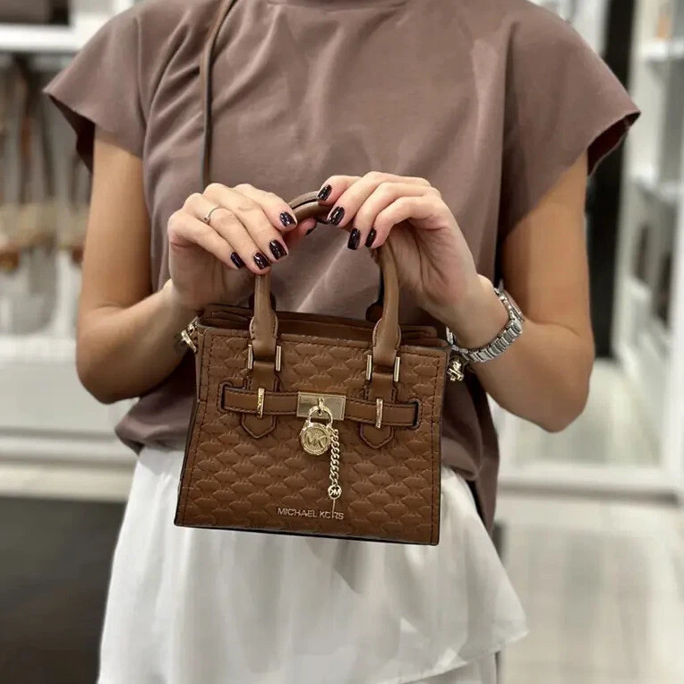 Michael Kors, Bags, Michael Kors Camel Rose Gold Medium Hamilton Bag