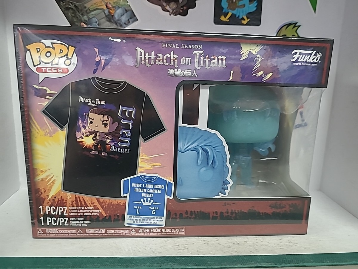 Funko Pop Tees! Attack On Titan Eren Jaeger Pop And Shirt