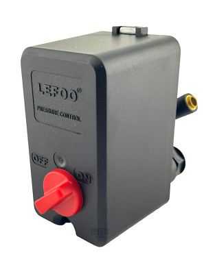 HEAVY DUTY PRESSURE SWITCH 95-125 PSI FOR AIR COMPRESSOR 1 PORT 26AMP 90D UNLOAD