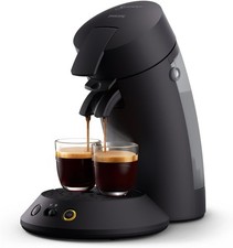 Philips SENSEO Original Plus Coffee Pod Machine, Intense Black (CSA210/61)