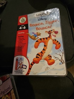 Leap Frog LeapPad Bounce Tigger Bounce interaktives Buch und Cartridge Disney NEU