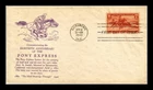 Dr Jim Stamps Pony Express Eightieth Anniversary First Day Cover 1940