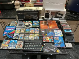 SINCLAIR ZX SPECTRUM 48K COMPUTER BOXED COMPOSITE MODDED LOADS OF GAMES WORKING