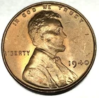 1940 P Lincoln Wheat Cent Penny UNC Condition 1c US Coin - 2647