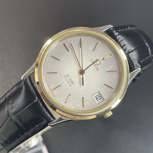 Omega De Ville Cal.1332 Date Vintage 17 Jewels Quartz Mens Watch Auth ...