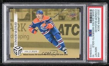 2023 Upper Deck Game Dated Moments Gold /100 Connor McDavid PSA 10 GEM MT 0i7t