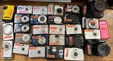 Lot Of 28 Broken/Untested/Working W/ Issues Cameras Lot Nikon Canon Sony Panaso